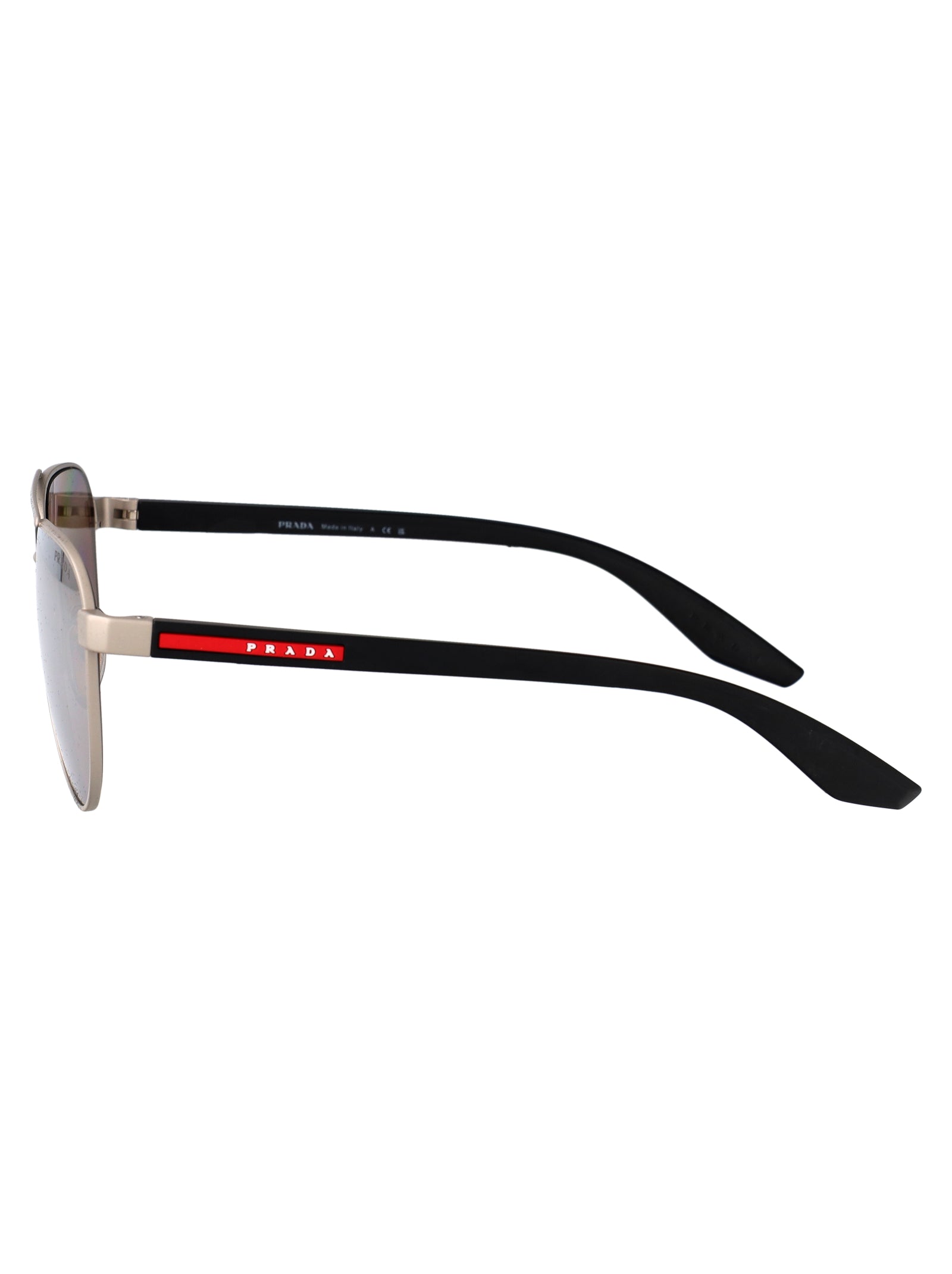 PRADA LINEA ROSSA Matte Metal Sunglasses for Men