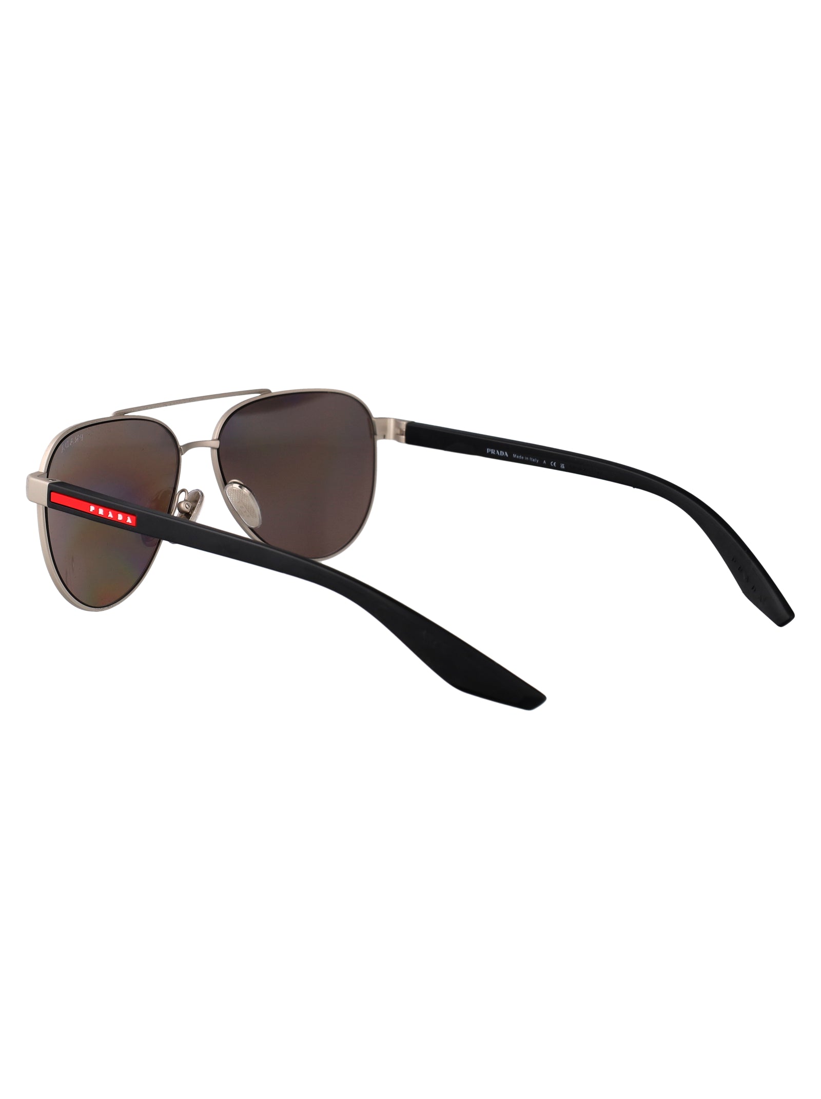 PRADA LINEA ROSSA Matte Metal Sunglasses for Men