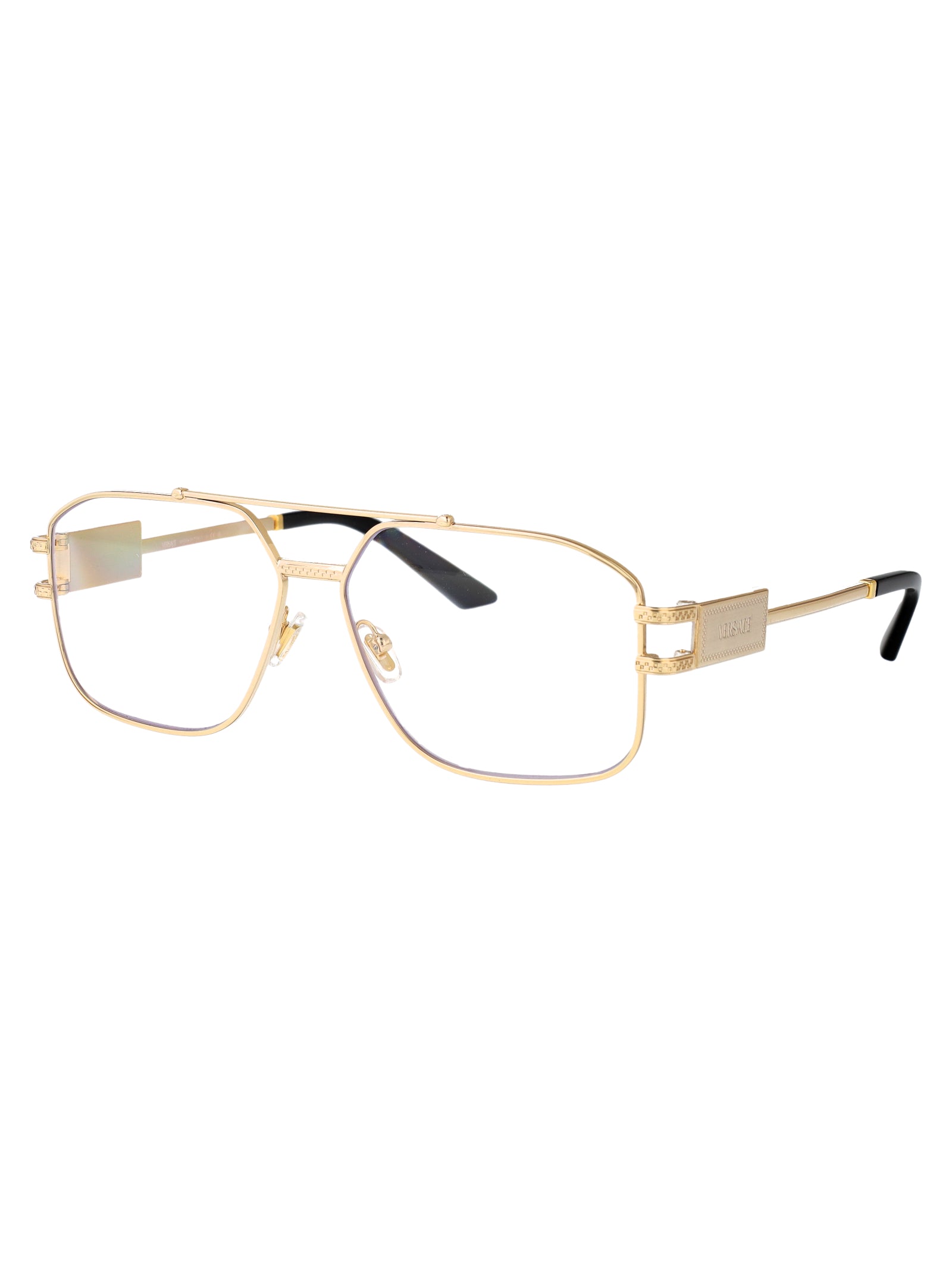 VERSACE Stylish Steel Optical Glasses for Men - SS25 Collection