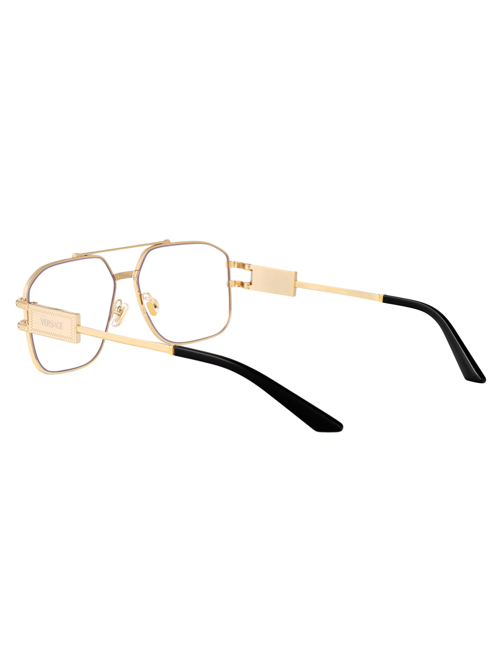 VERSACE Stylish Steel Optical Glasses for Men - SS25 Collection