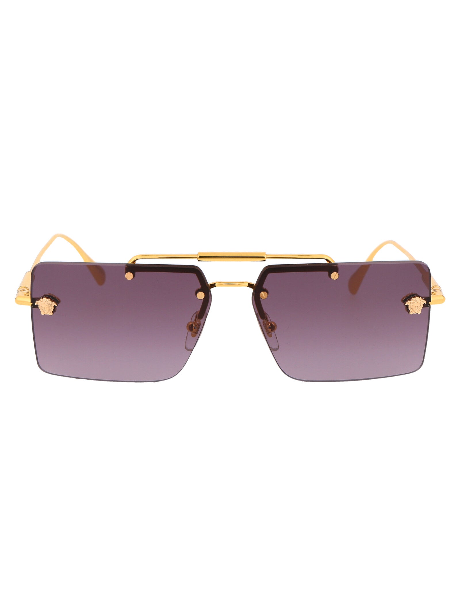 VERSACE Chic Metal Sunglasses for Women