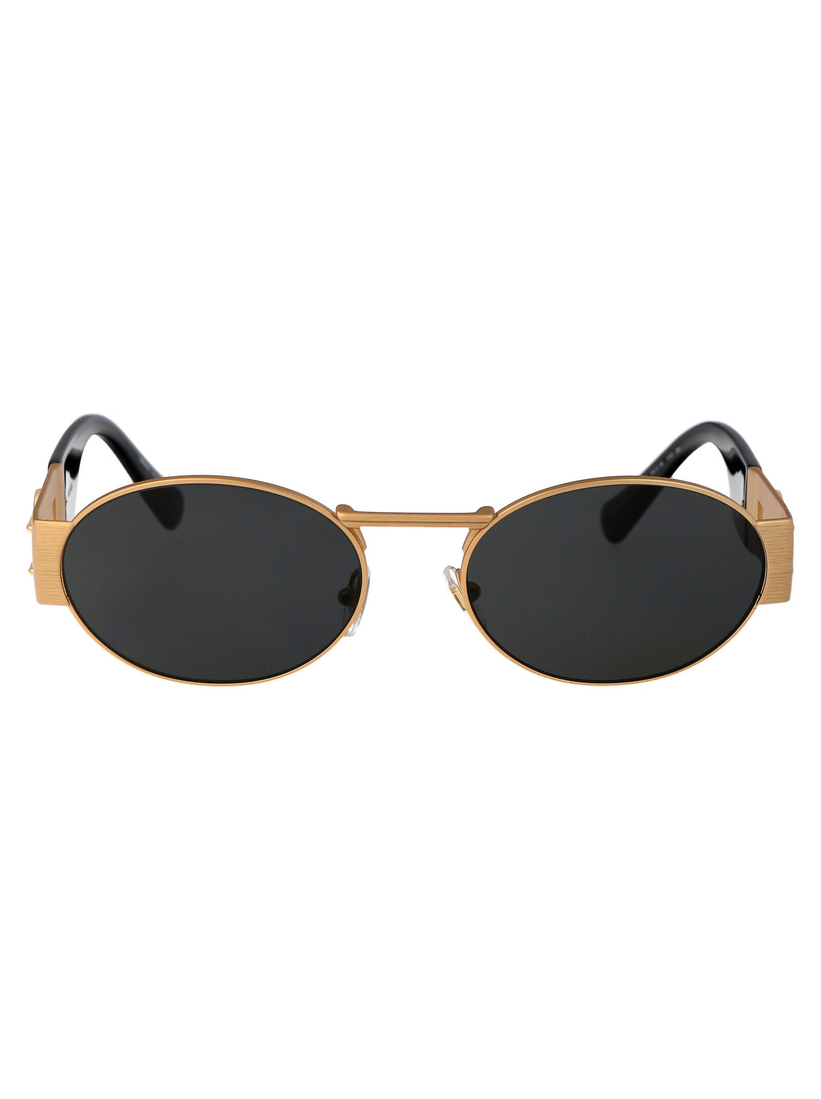 VERSACE Matte Gold Steel Sunglasses