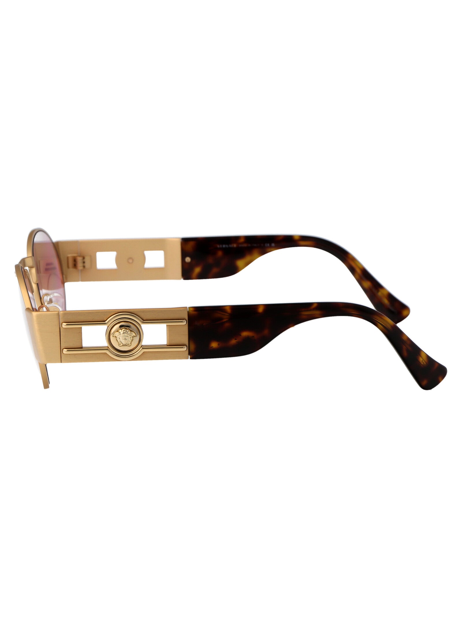 VERSACE Unisex Matte Gold Metal Sunglasses - Spring/Summer 2025
