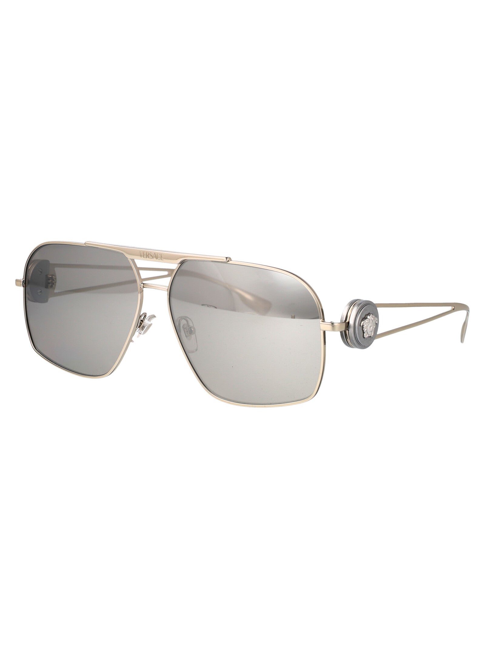VERSACE Stylish Steel Sunglasses for Women - SS25 Collection