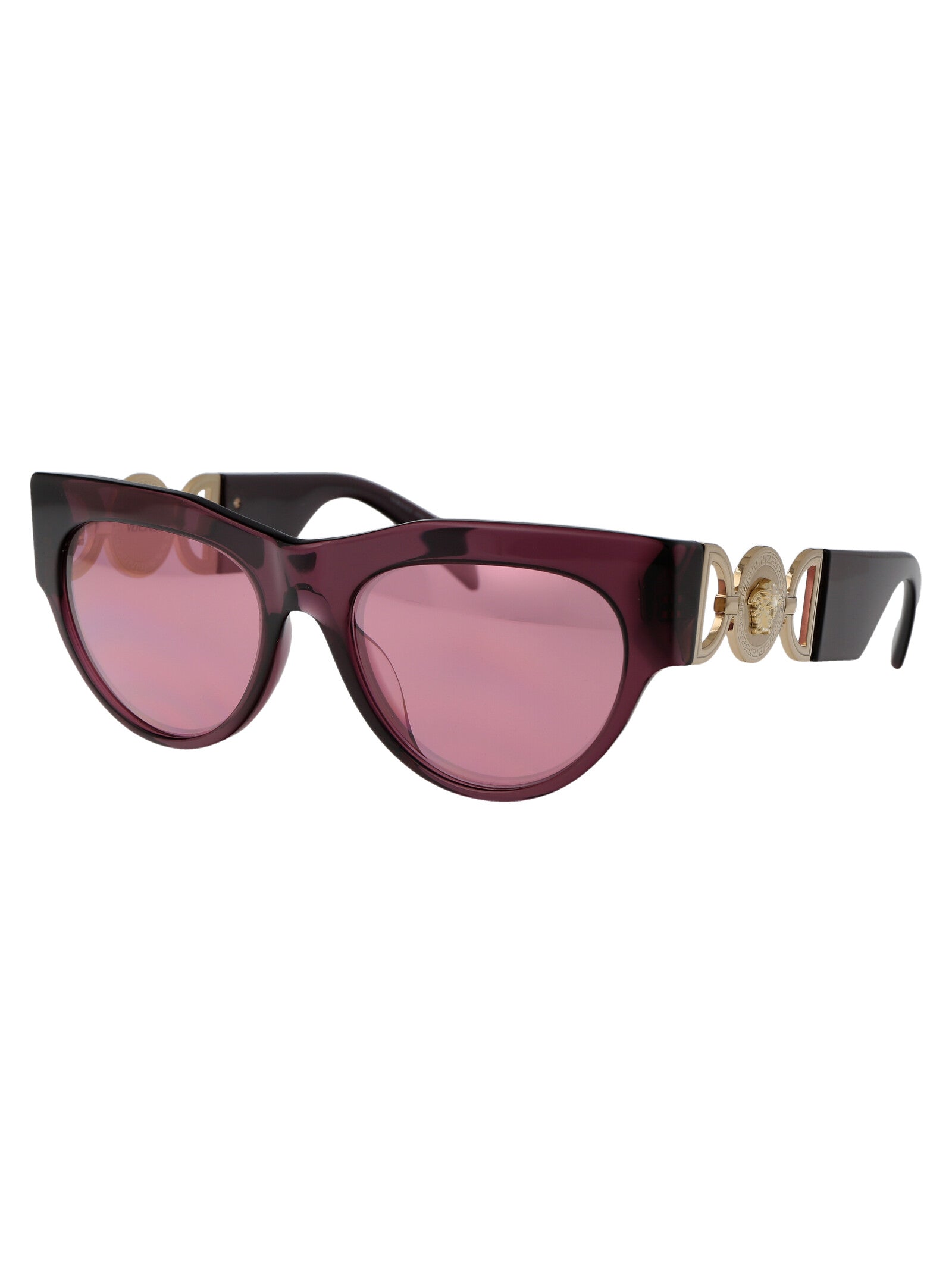 VERSACE Transparent Acetate Sunglasses for Women