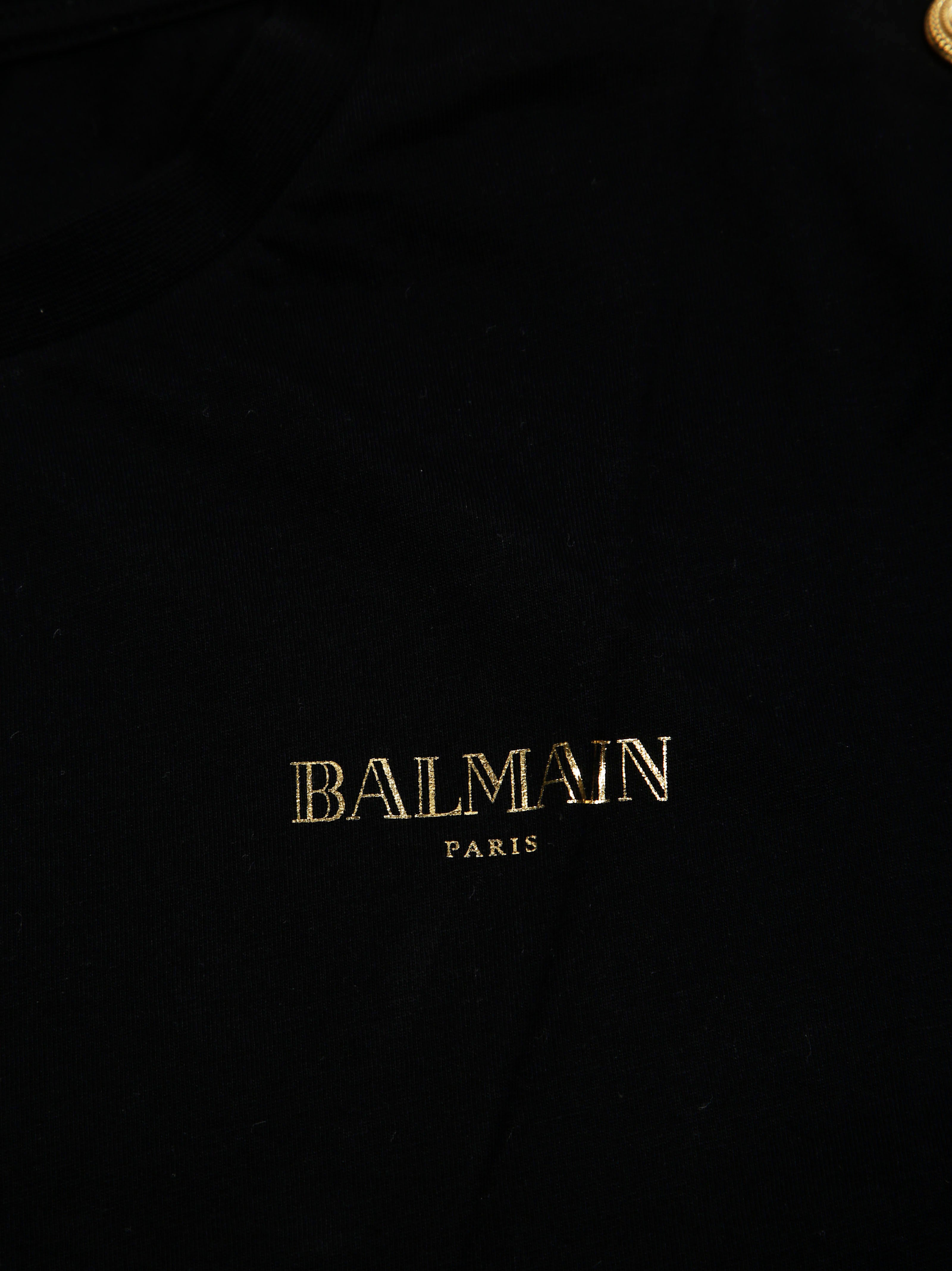 BALMAIN Mini Logo Button T-Shirt