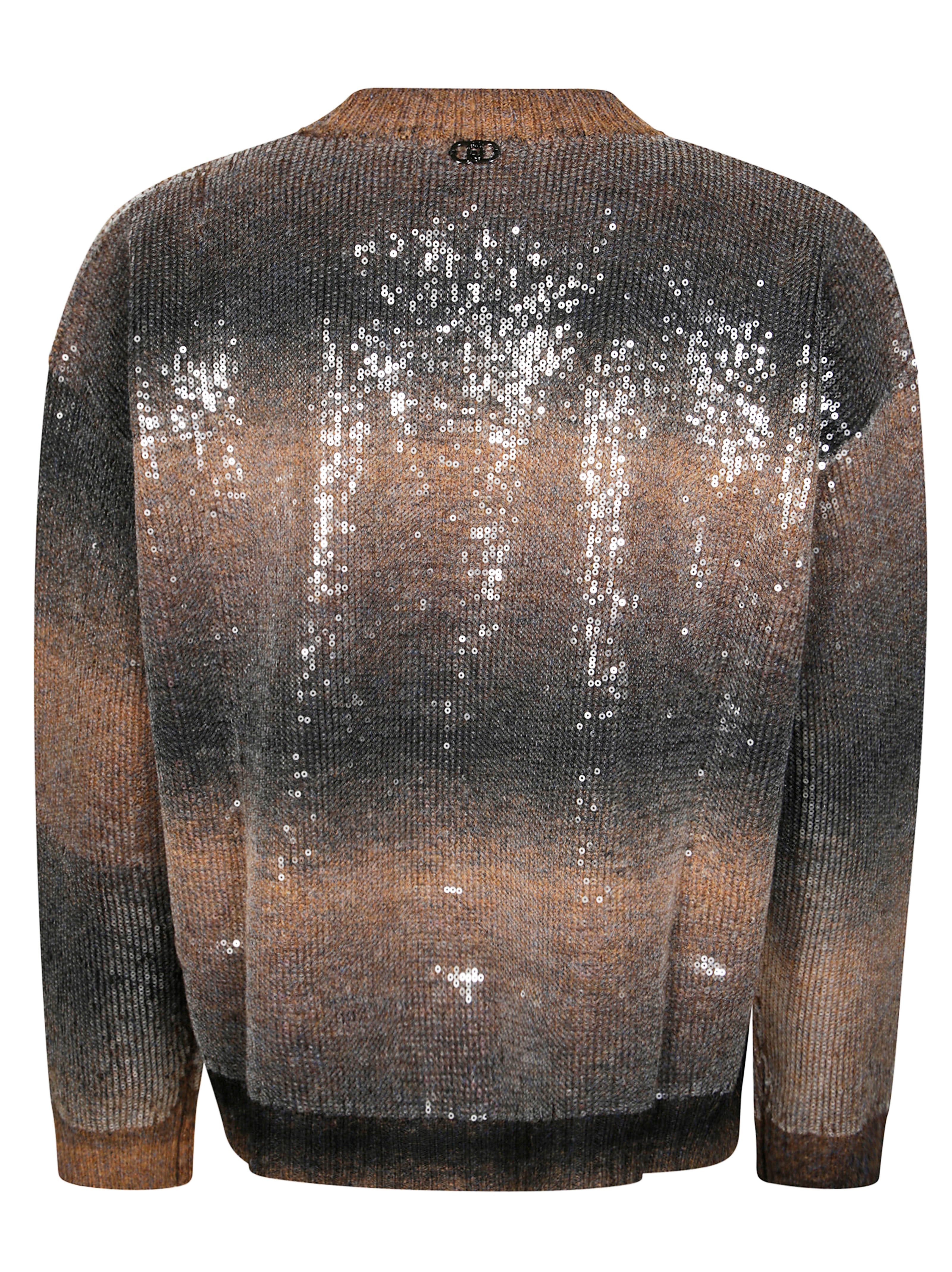LIUJO Men's Textured Sweater with Sequins - Fall/Winter 2025