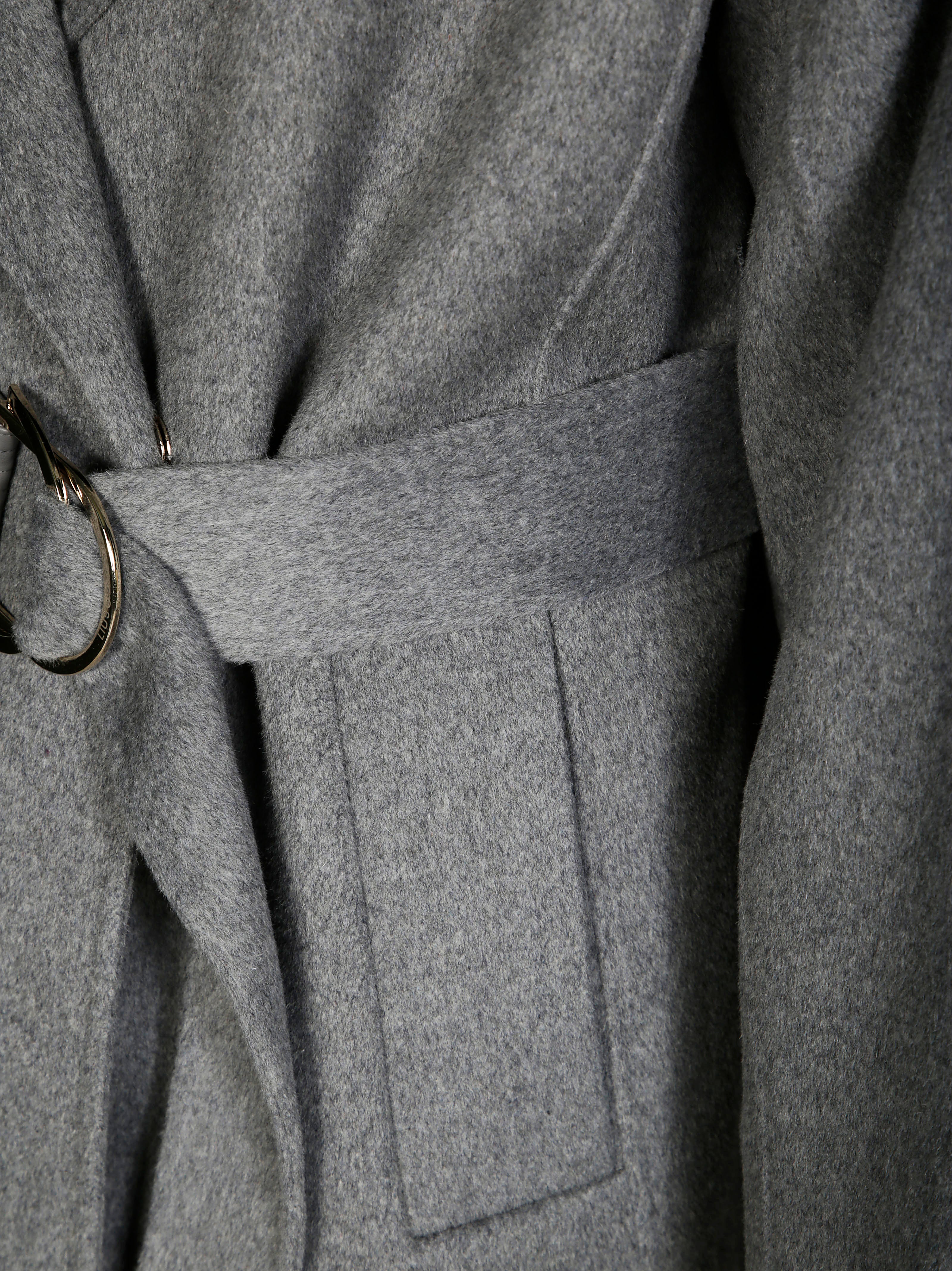 LIUJO Double-Breasted Belted Coat for Men