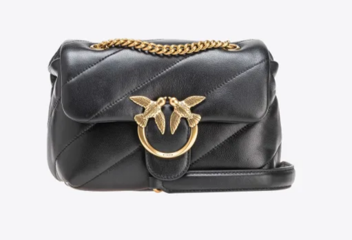 PINKO Stylish and Versatile Handbag with Love Birds Buckle