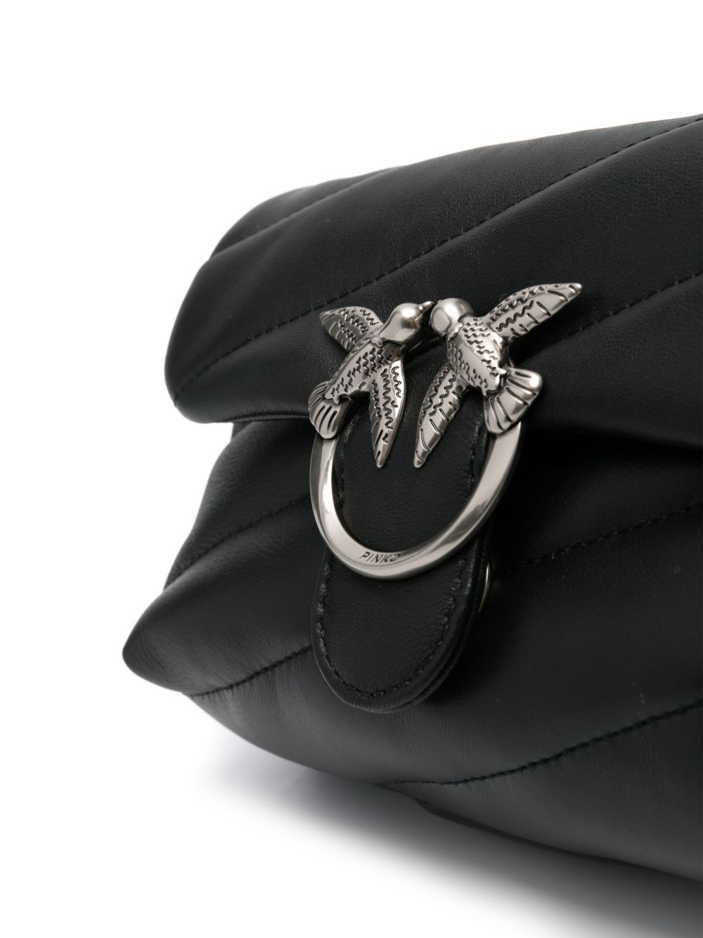 PINKO Quilted Leather Shoulder Handbag