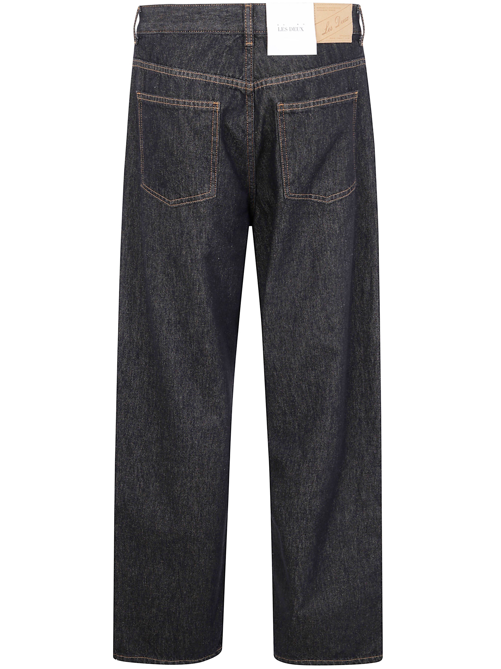LES DEUX Two-Tone Denim Jeans