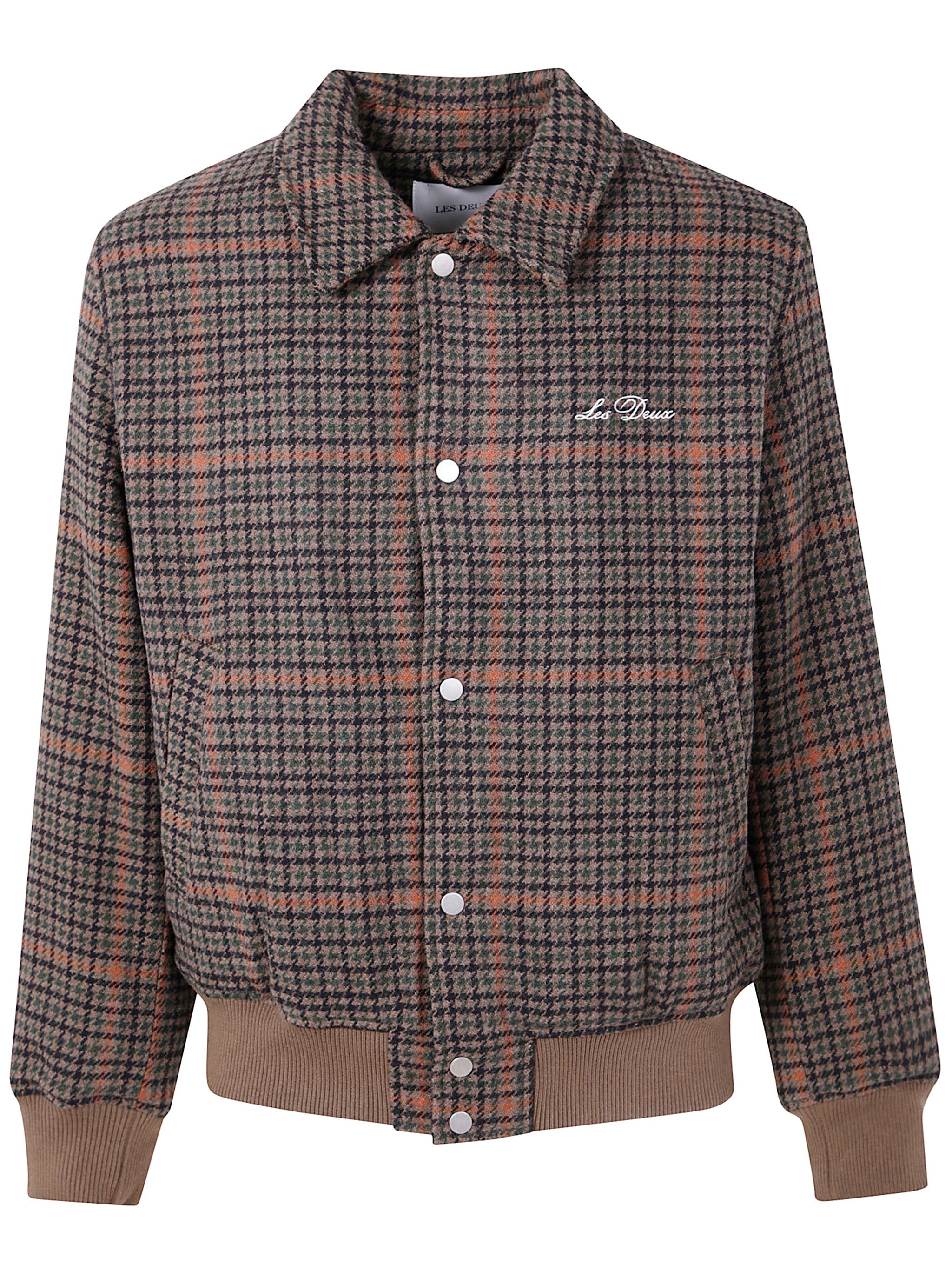 LES DEUX Varsity Houndstooth Jacket for Men - FW25