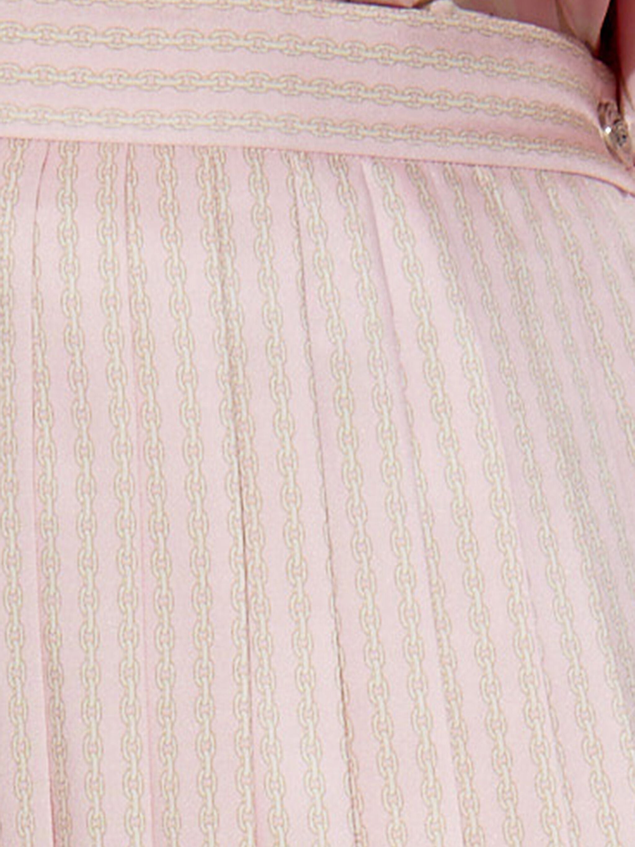 VERSACE Pinstripe Chain Pleated Skirt - Size 40