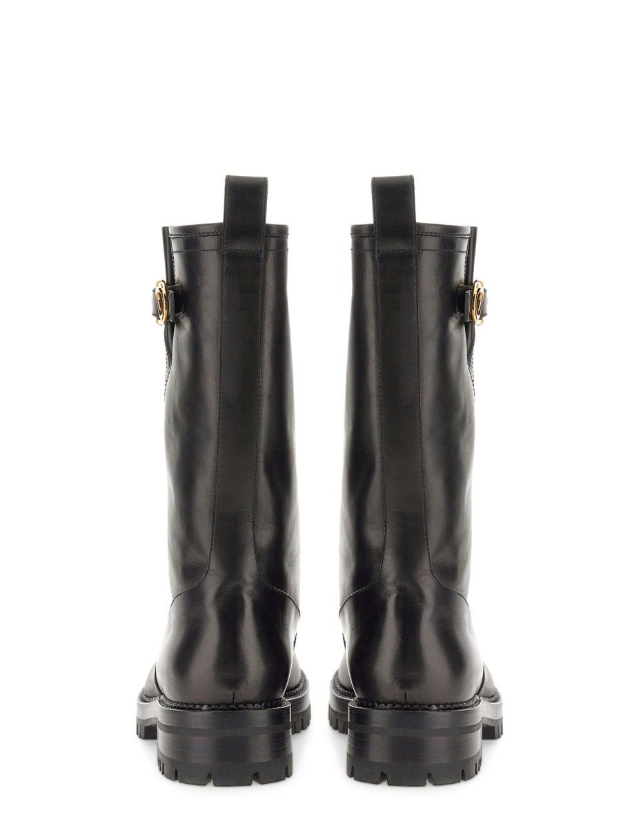 VERSACE Safety Pin Detail Boots