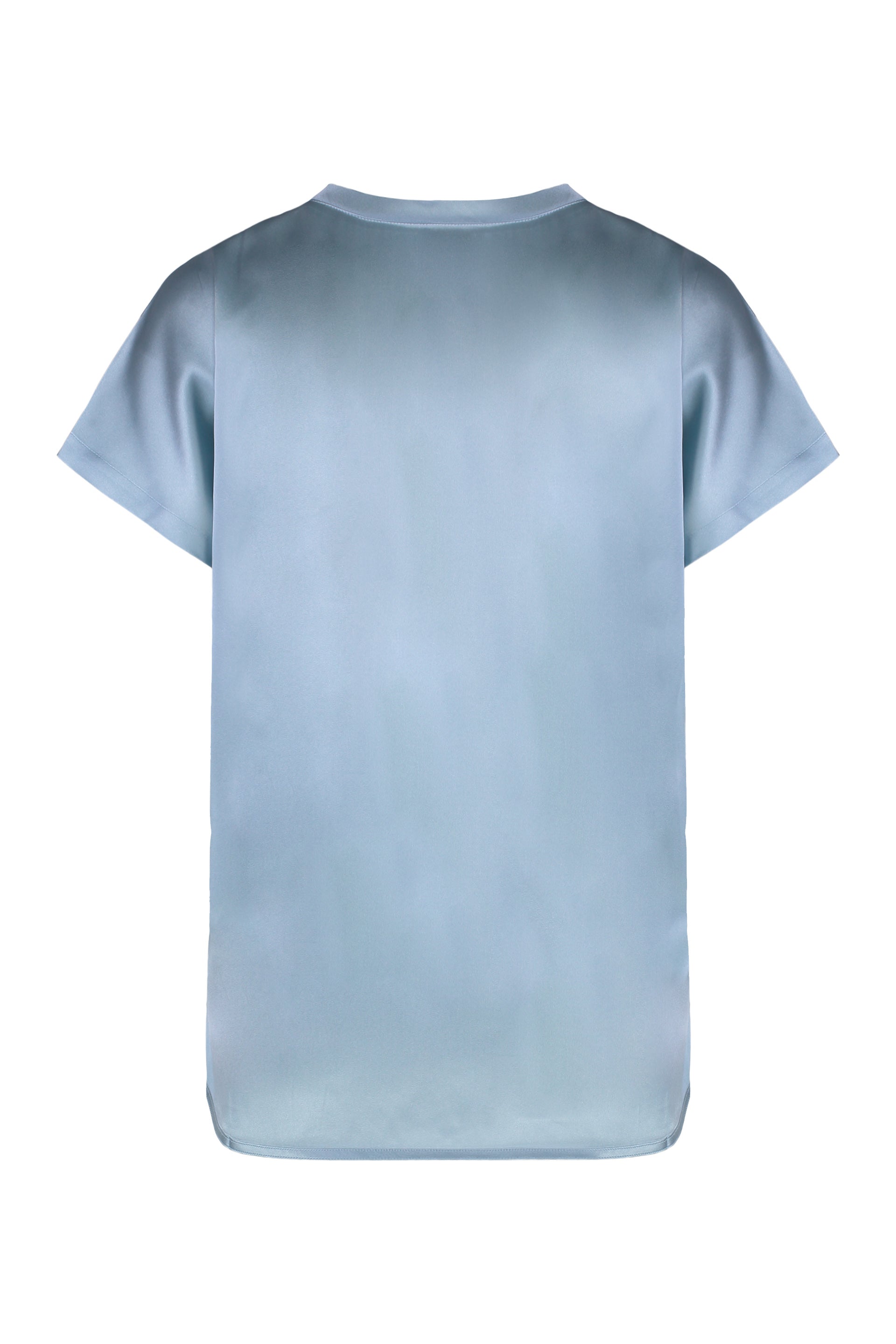 PINKO Farida Silk Blouse with Side Slits