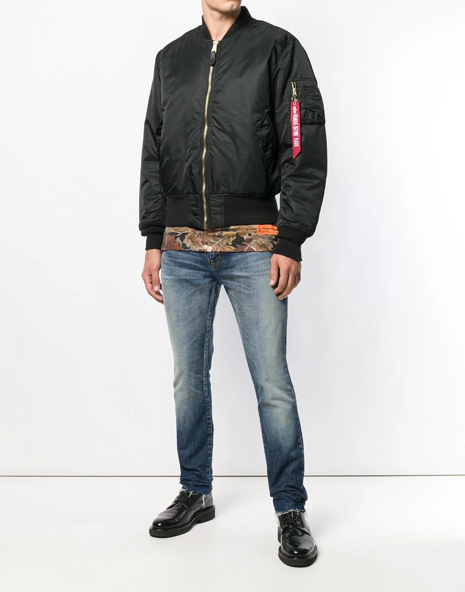 ALPHA INDUSTRIES Reversible Oversized Bomber Jacket for Men