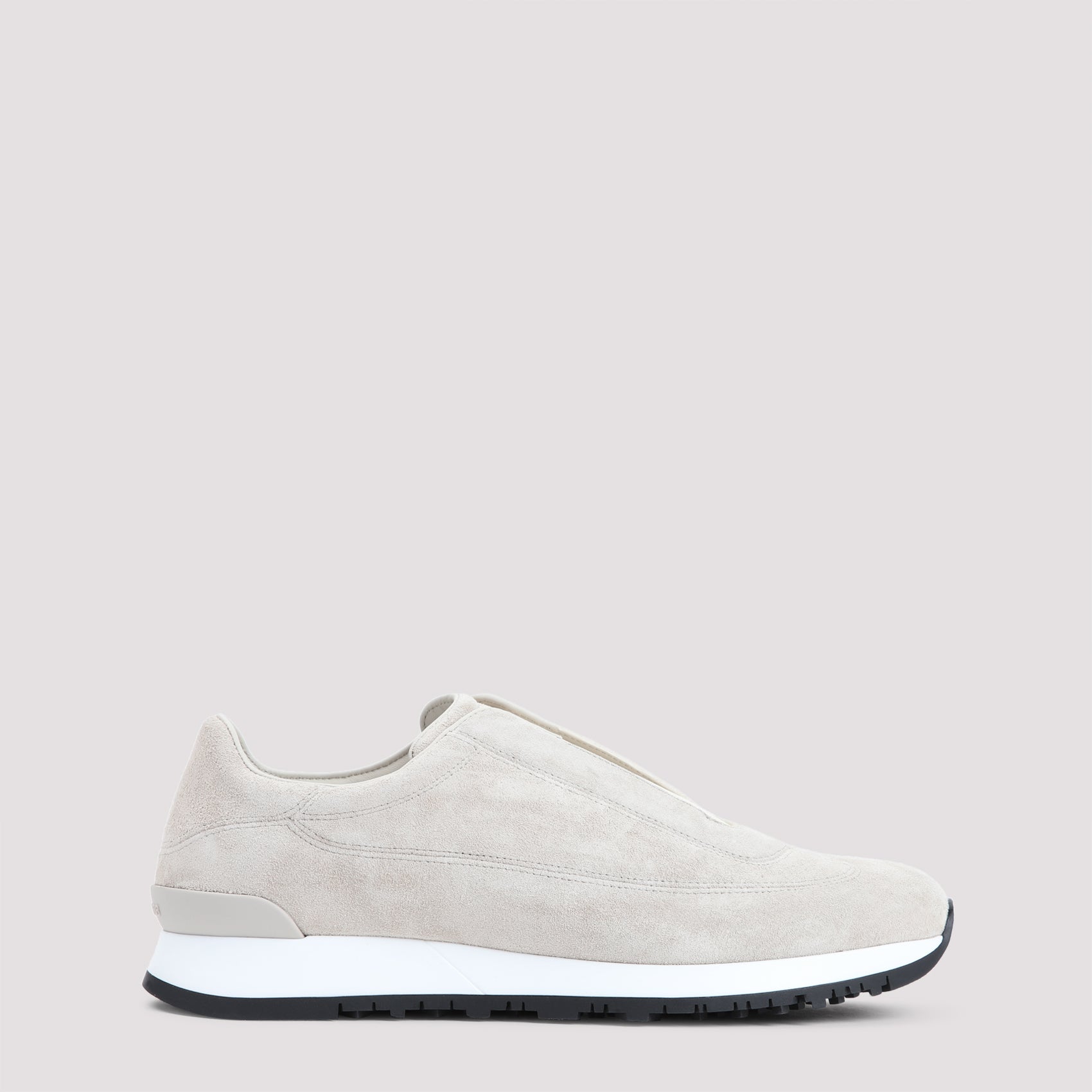 JOHN LOBB Suede Lift Foundry Loafers for Men