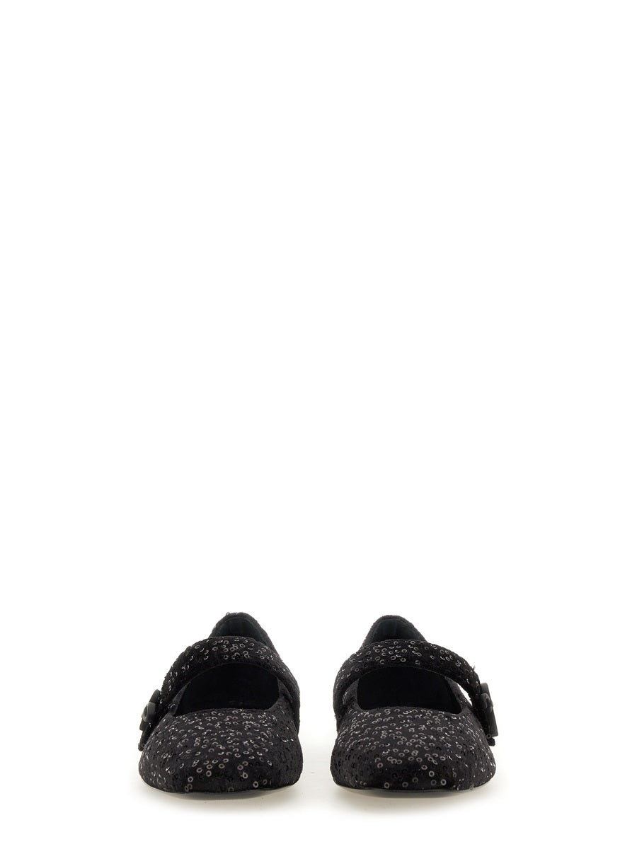 ROBERTO FESTA Ballet-Inspired Rhinestone Flats