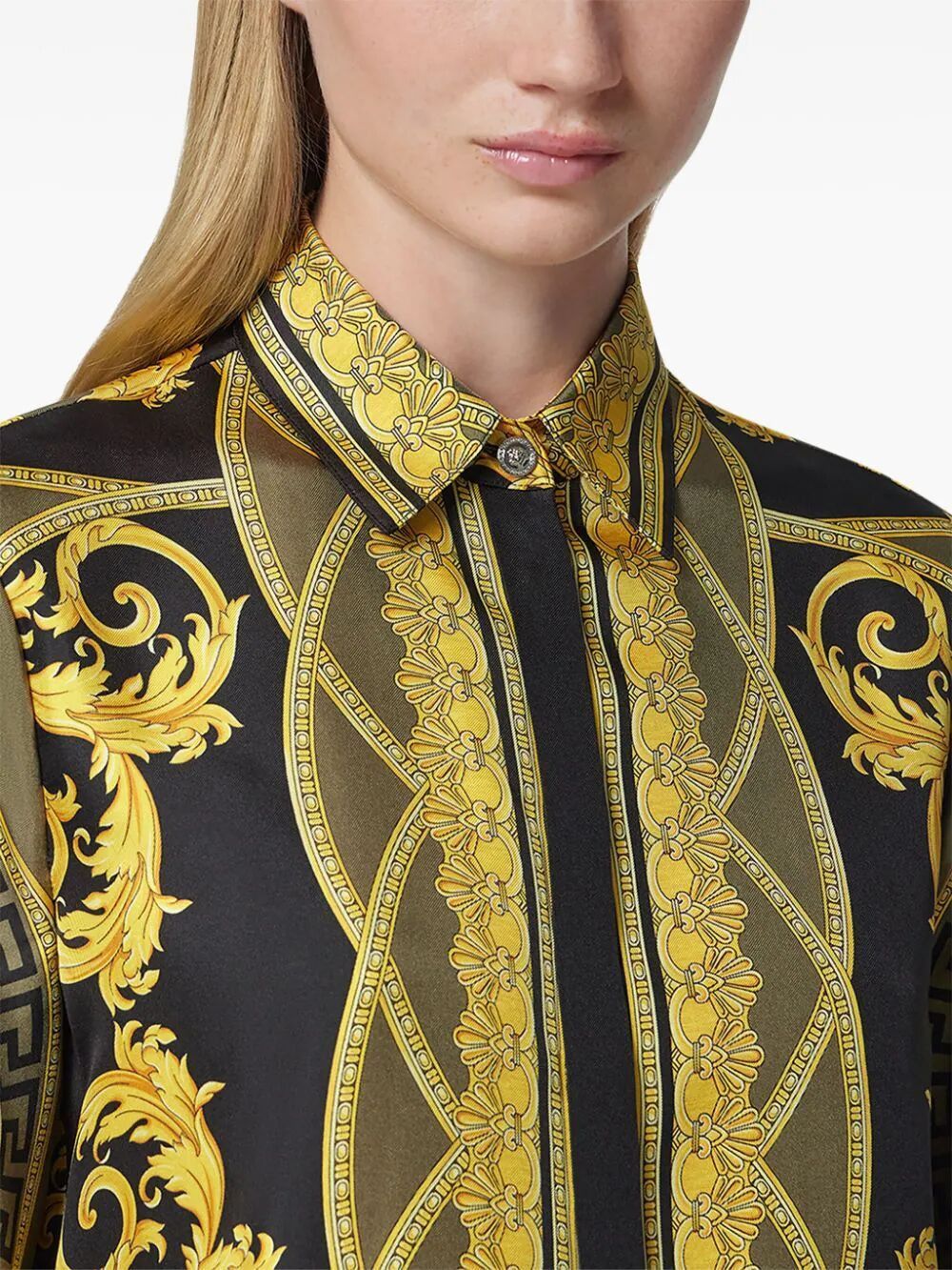 VERSACE Printed Silk Shirt - FW24 Collection
