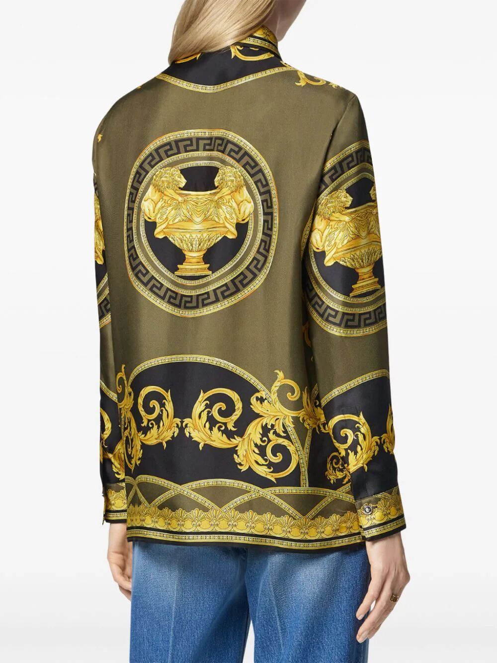 VERSACE Printed Silk Shirt - FW24 Collection