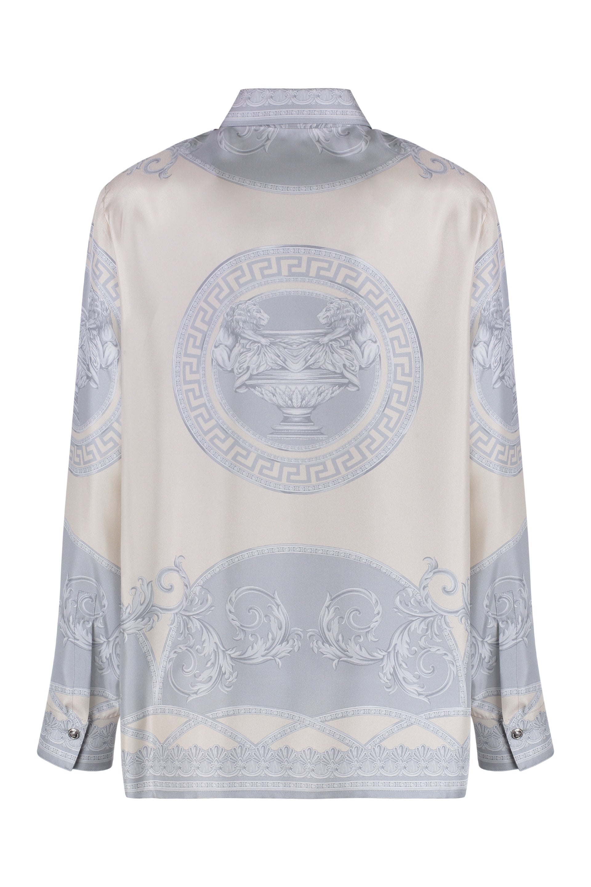 VERSACE Silk Shirt with All Over Print