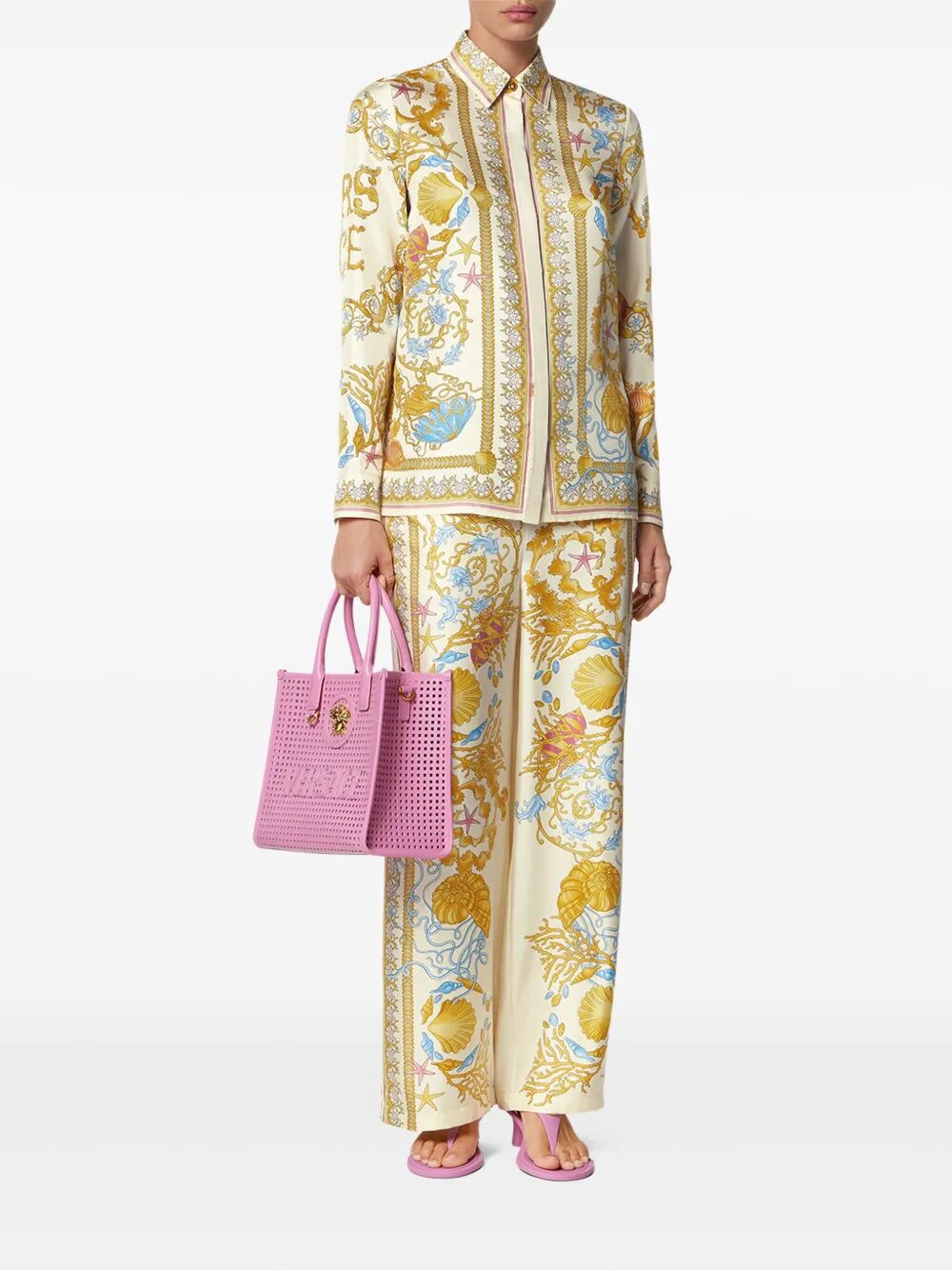 VERSACE Underwater Baroque Silk Shirt