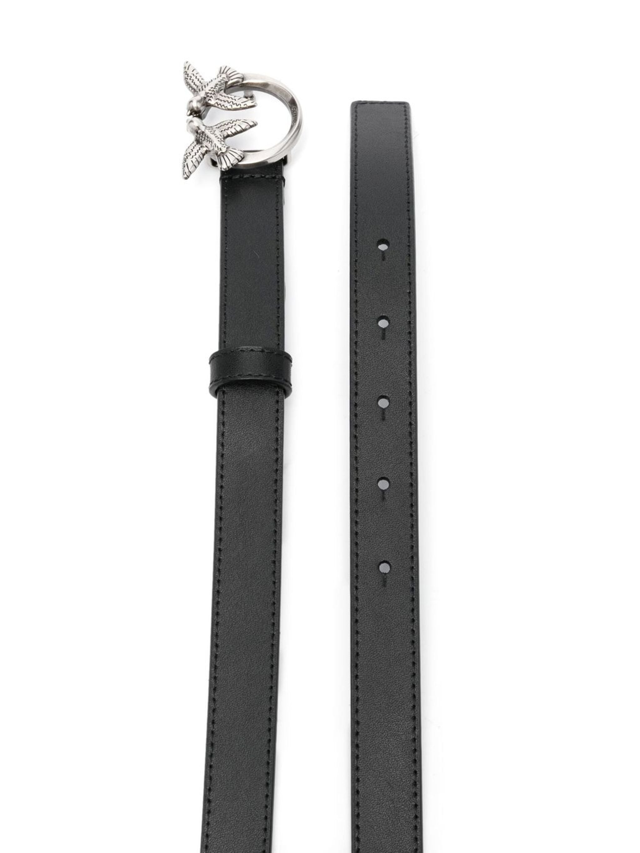 PINKO Love Birds Thin Mini Belt for Women