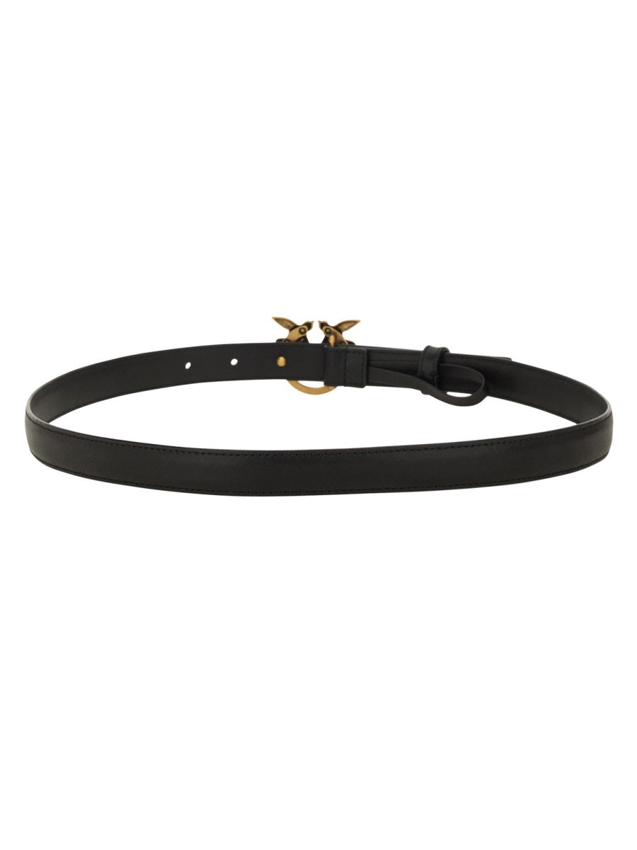 PINKO Love Berry Leather Belt