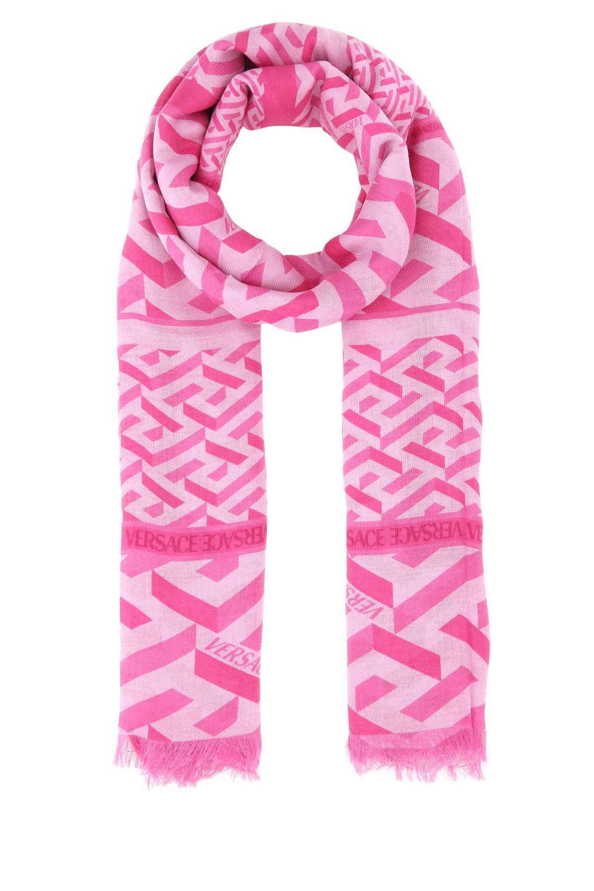 VERSACE Printed Modal Blend Scarf