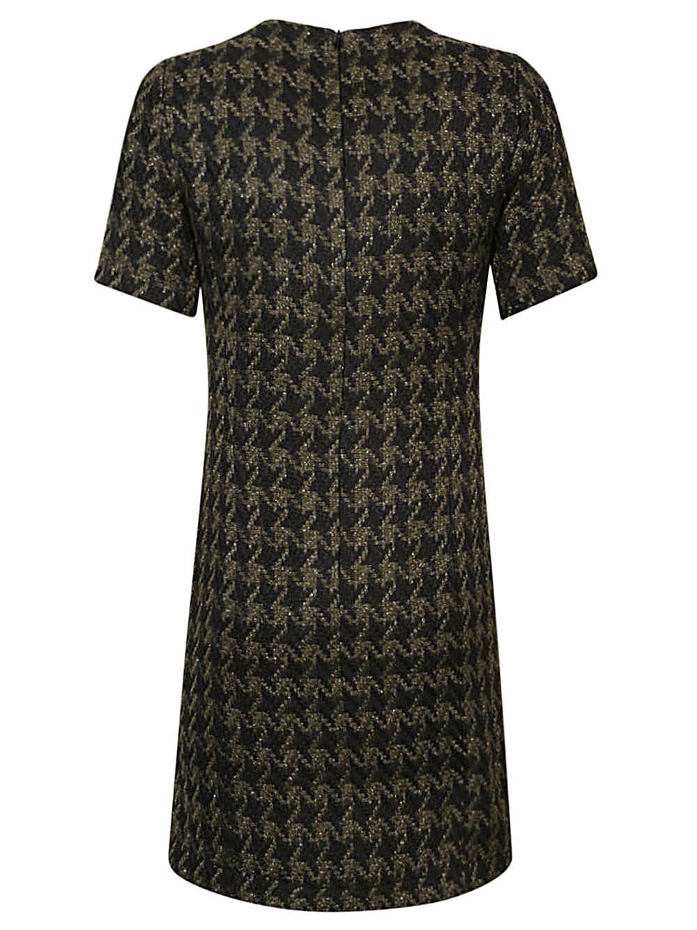 5 PROGRESS Mini Houndstooth Wool Blend Short Dress
