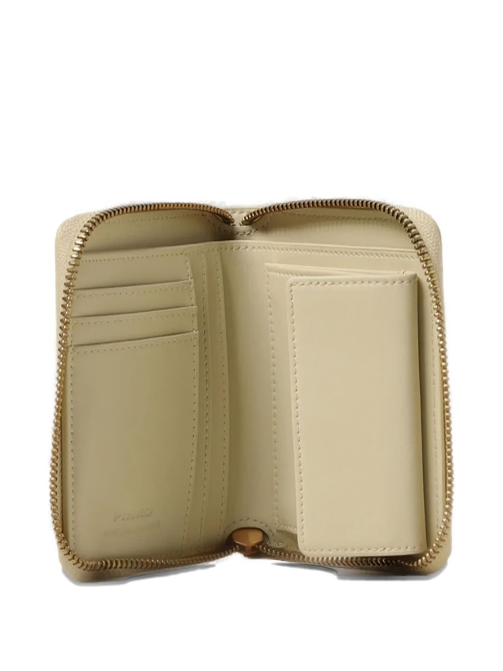 PINKO Mini Zip Wallet with Love Birds Logo