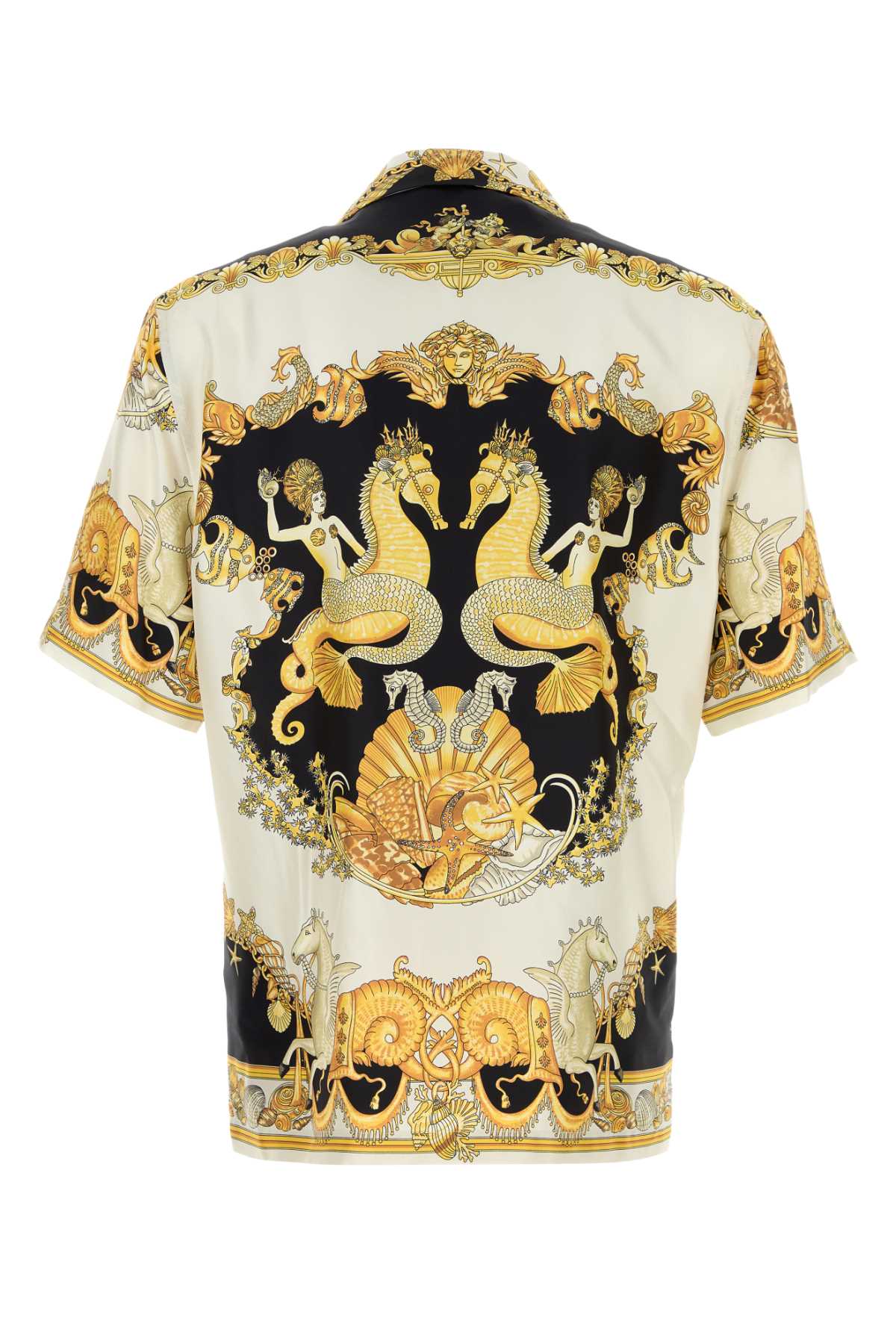 VERSACE Men's Printed Twill Shirt - Informal Fit