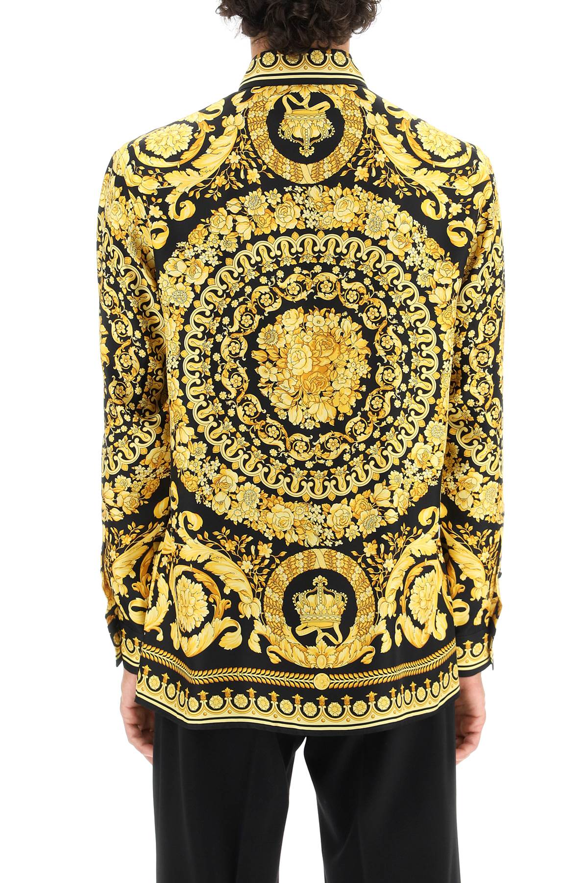 VERSACE Printed Silk Shirt for Men - SS25 Collection