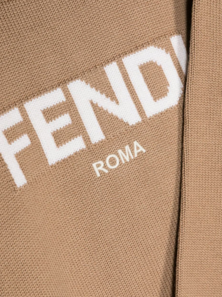 Girls' Mini Pullover Sweater with Fendi ROME Design