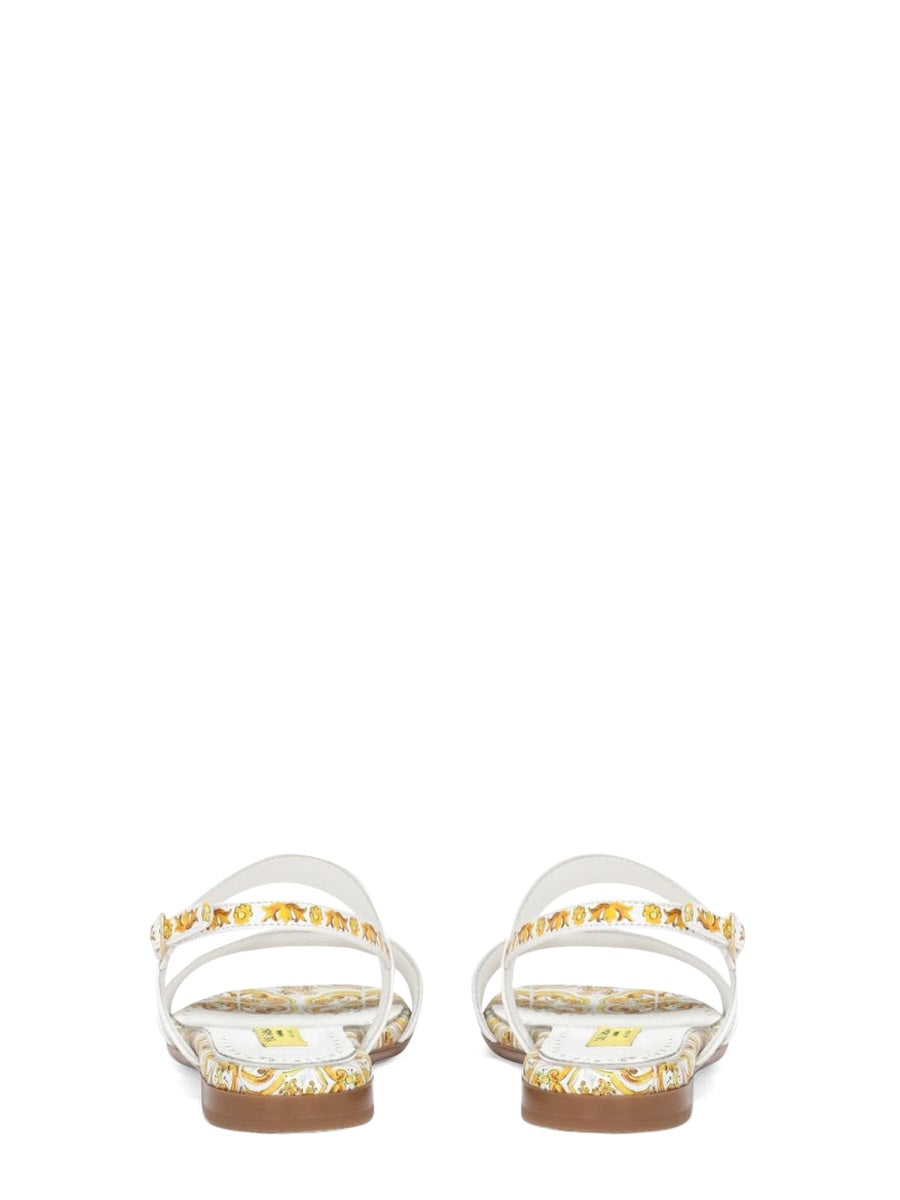 DOLCE & GABBANA Kid's Chic 100% Leather Mini Sandal