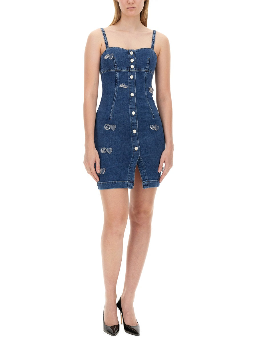 MOSCHINO JEANS Denim Mini Dress for Women - Size S