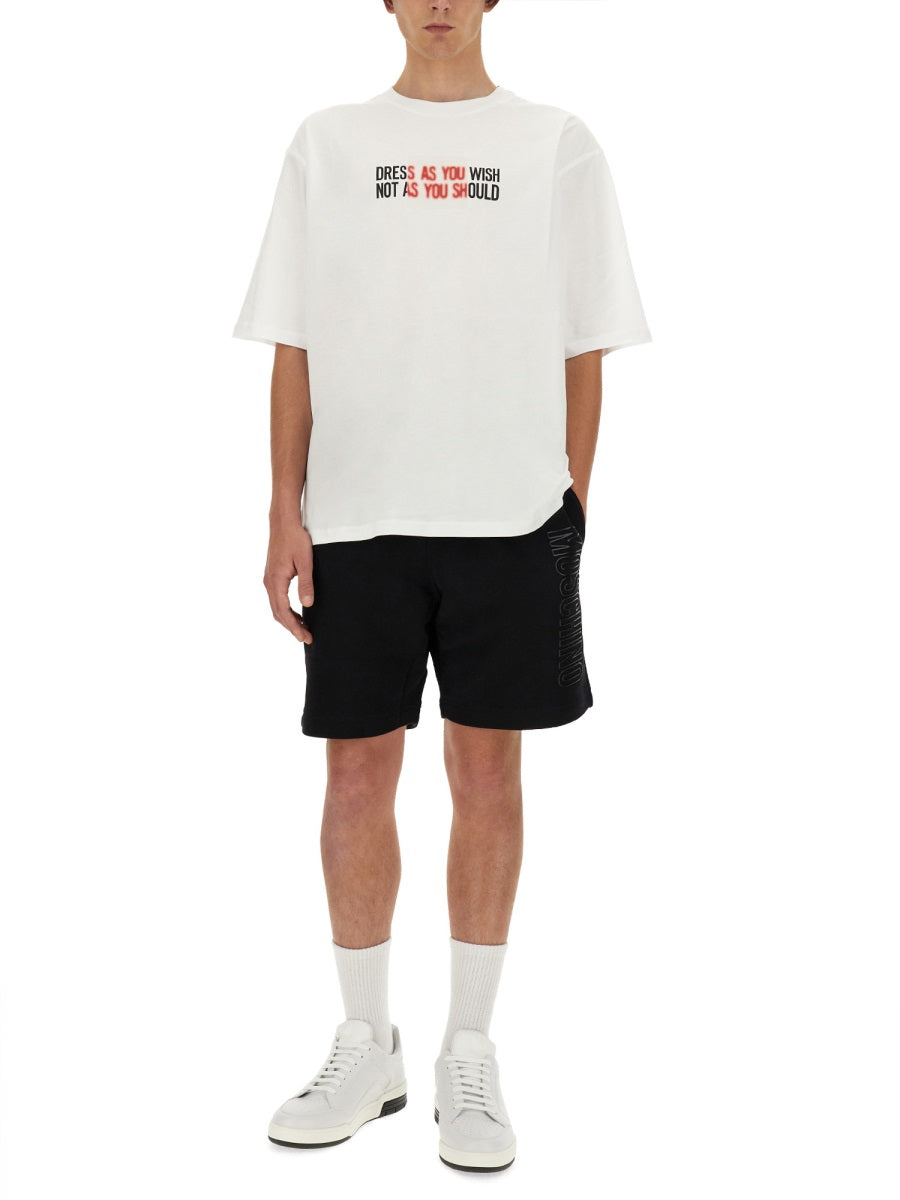 MOSCHINO Classic Logo T-Shirt - Size L