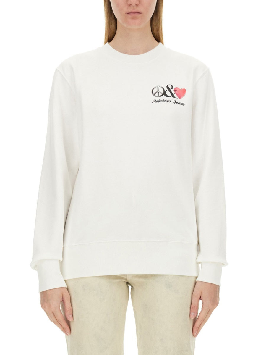 MOSCHINO JEANS Classic Logo Sweatshirt - Size S
