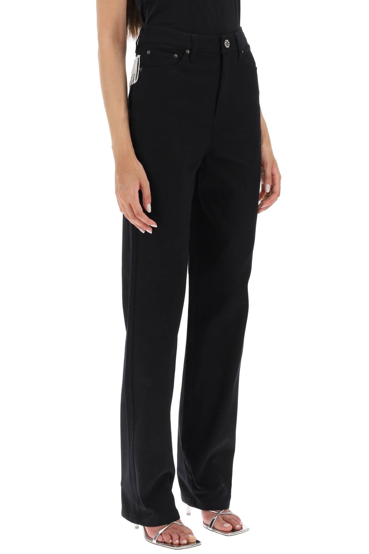 ROTATE BIRGERCHRISTENSEN Cotton Trousers for Women - Fall/Winter 2023
