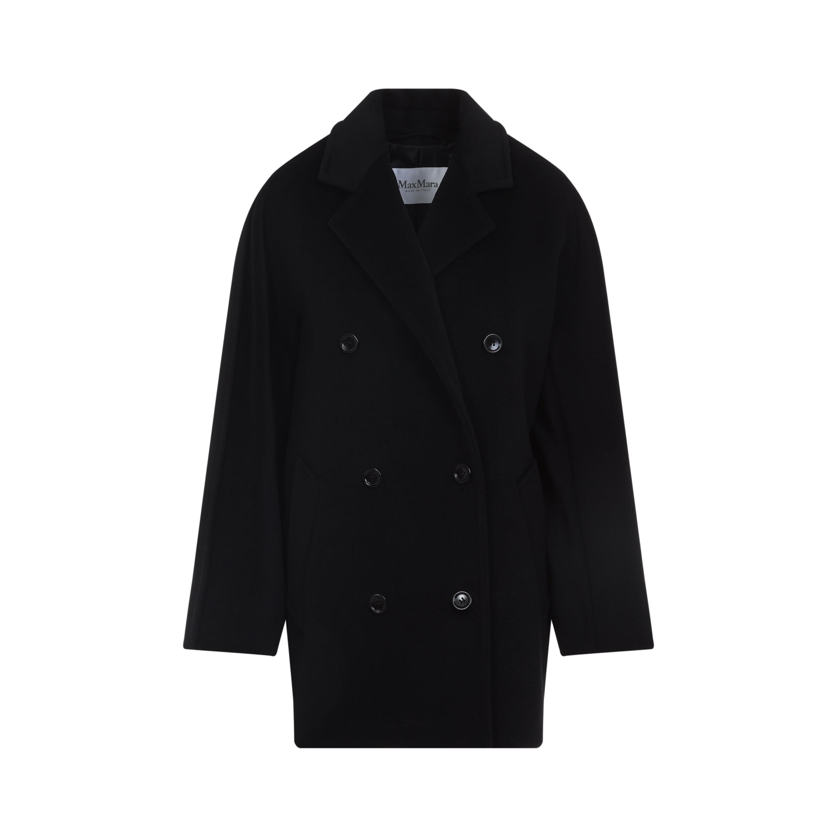 MAX MARA Double Breasted Wool Blend Peacoat for Men