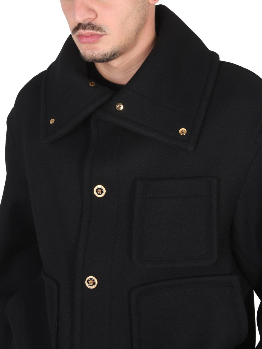 VERSACE Men's Wool Blouse Jacket