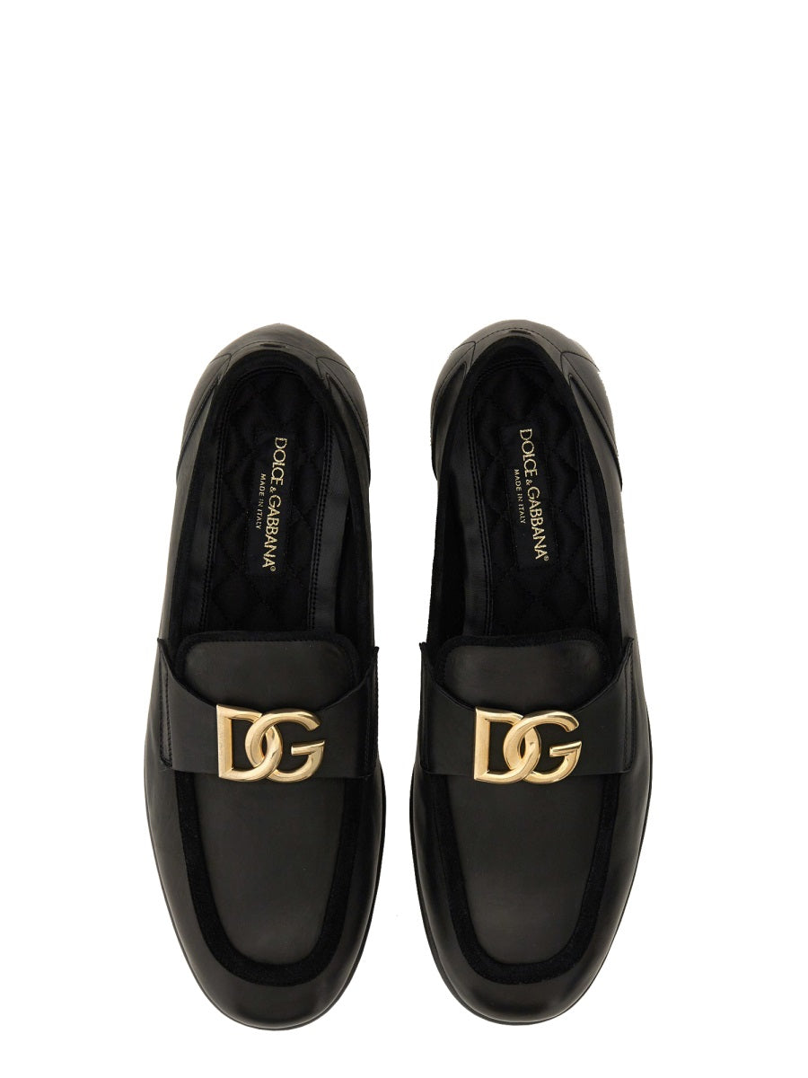 DOLCE & GABBANA Timeless Logo Loafers for Men - FW24 Collection