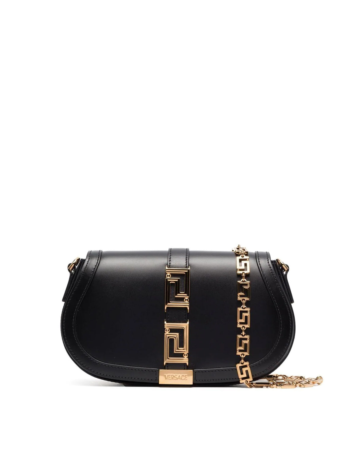 VERSACE Cow Leather Crossbody Handbag