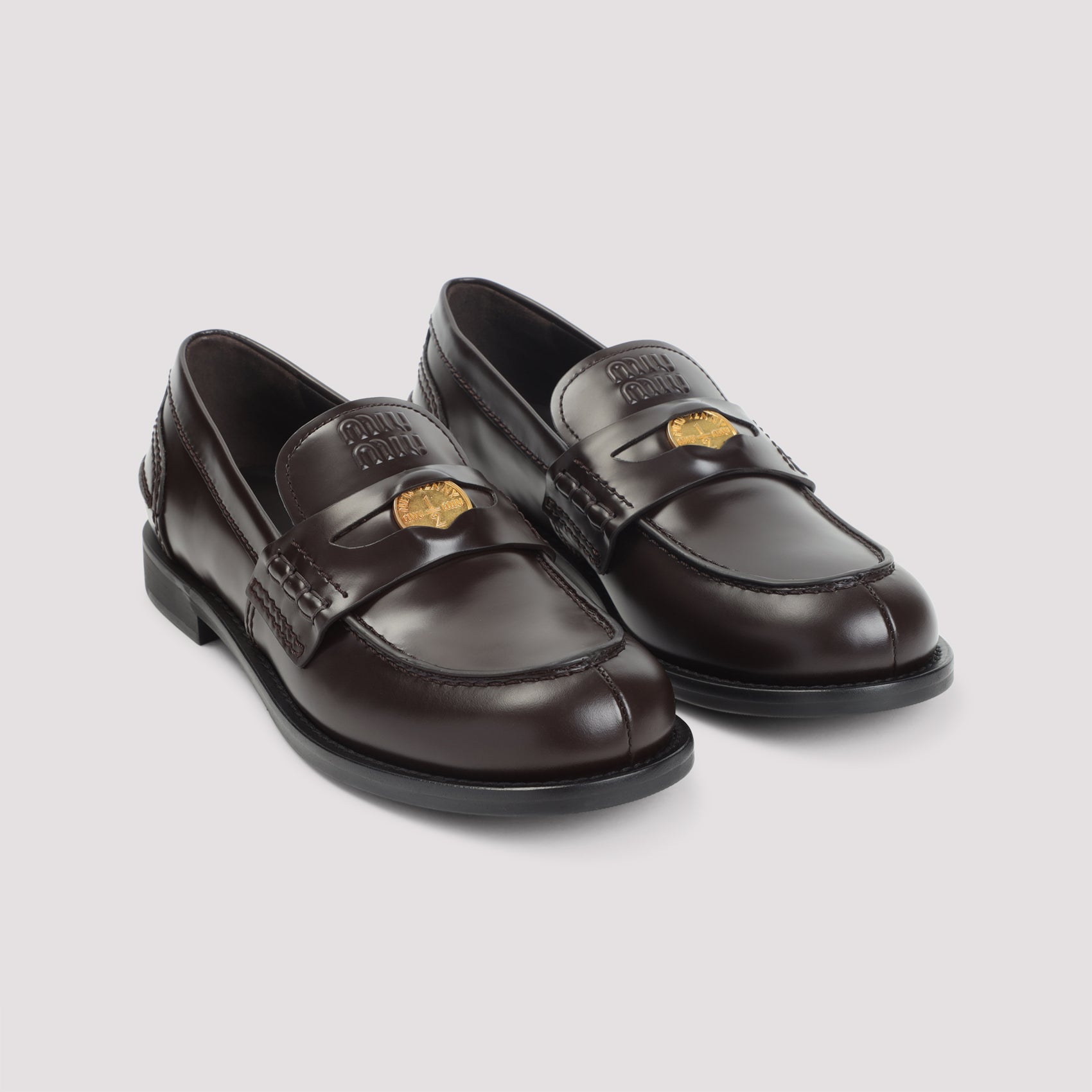 MIU MIU Leather Loafers