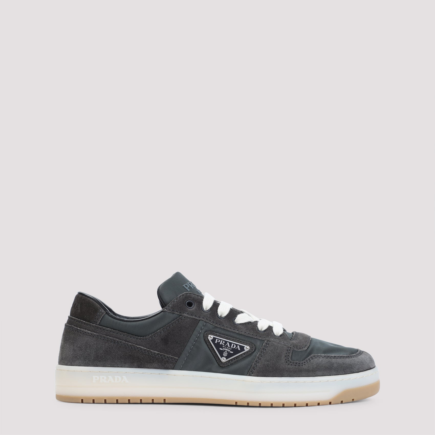 PRADA Stylish Men's Suede Sneakers - FW25 Collection