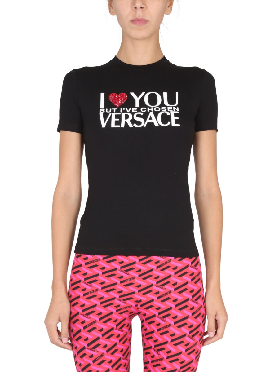 VERSACE Mini Heart Motif T-Shirt