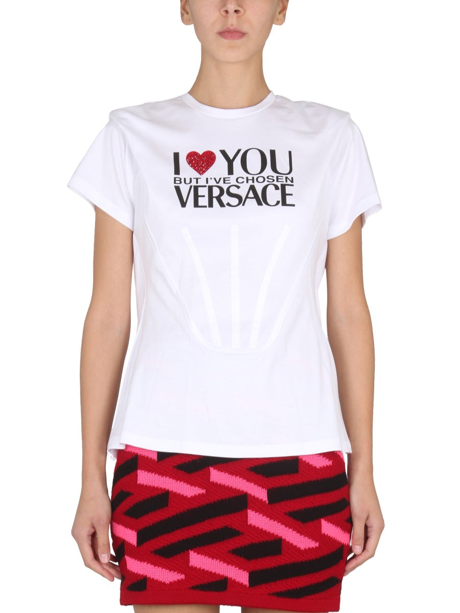 VERSACE Women's Logo Print T-Shirt