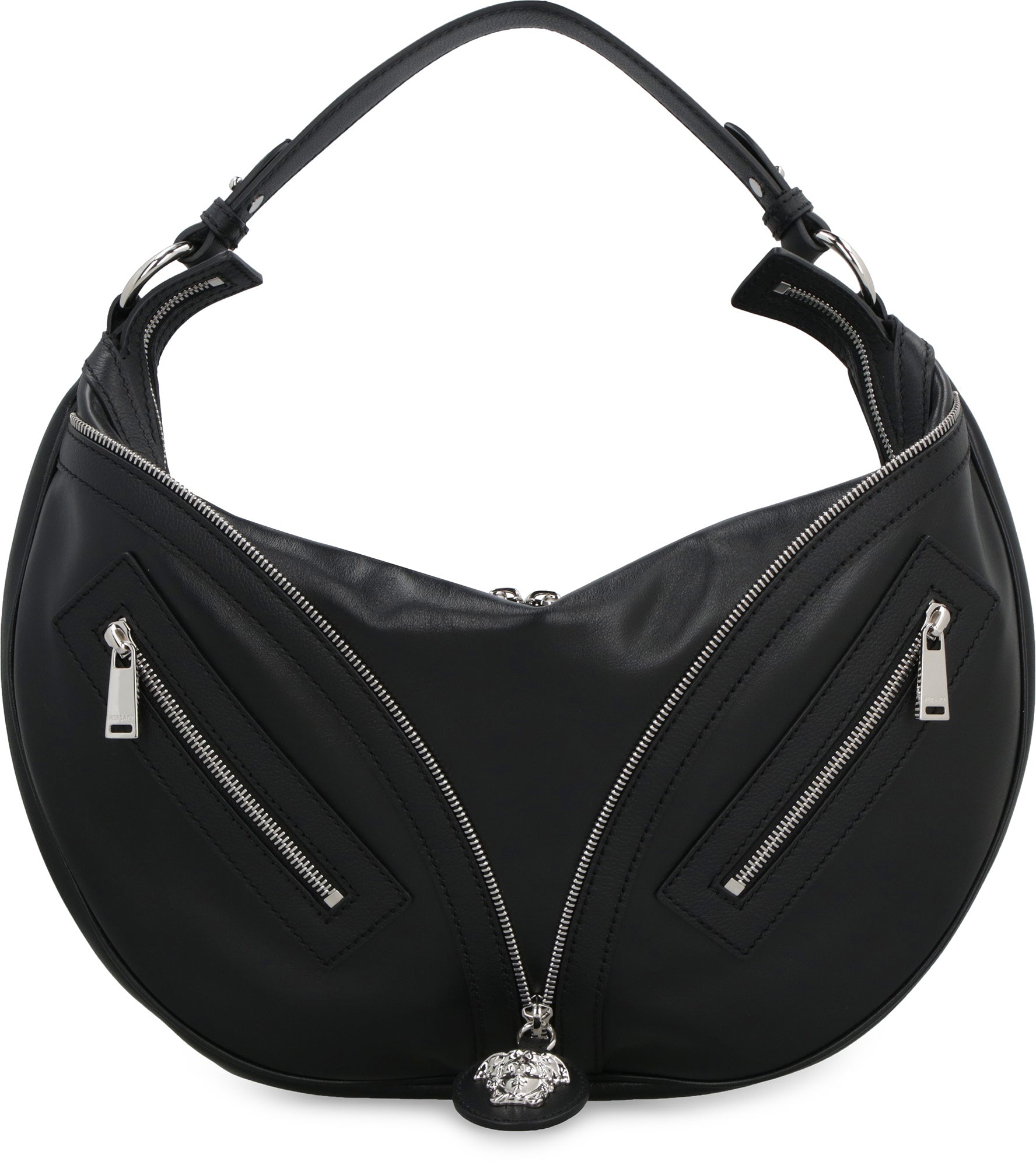 VERSACE Medium Hobo Handbag - 100% Leather