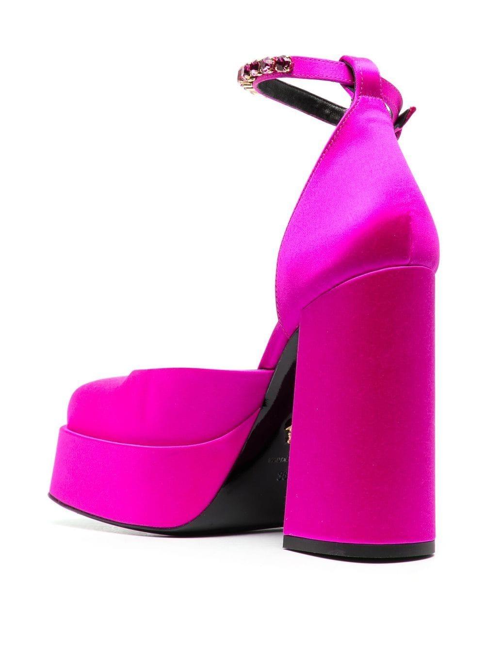 VERSACE Crystal Embellished Medusa Aevitas Pumps - Luxe Elegance