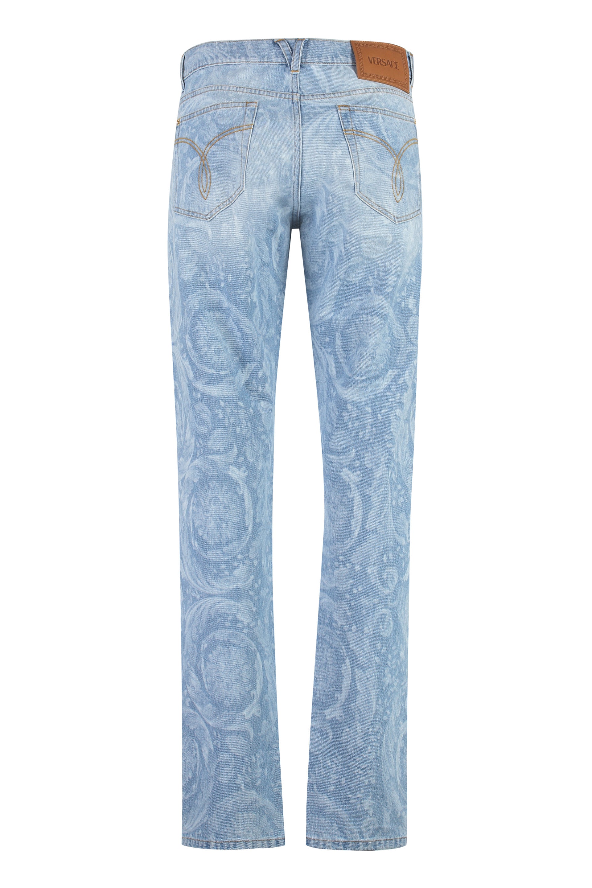 VERSACE Men's Printed Denim Jeans - FW23 Collection
